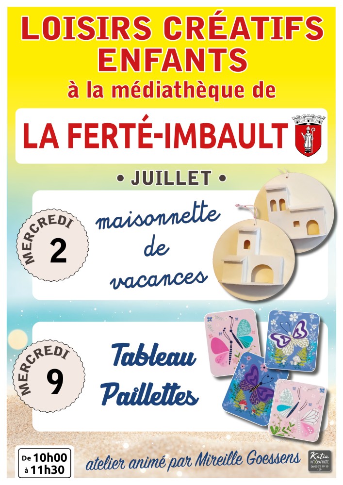 Loisirs créatifs pour enfants de Juillet 2025